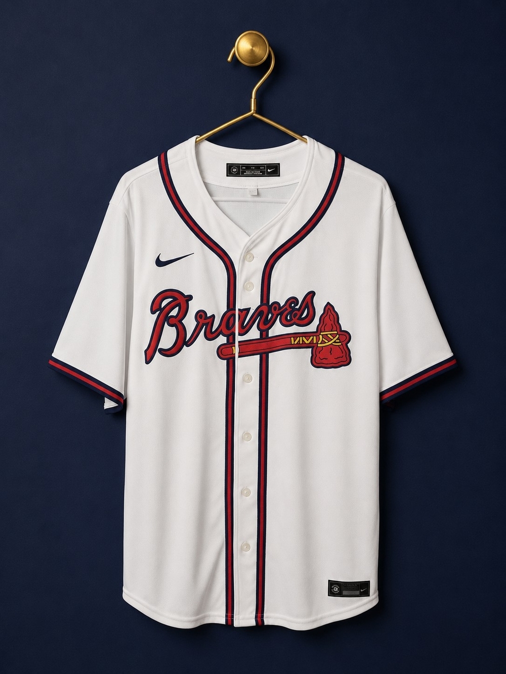 Men's Atlanta Braves Nike White Home Limited Jersey